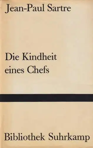 Buch: Die Kindheit eines Chefs, Sartre, Jean-Paul, 1971, Suhrkamp, gebraucht gut