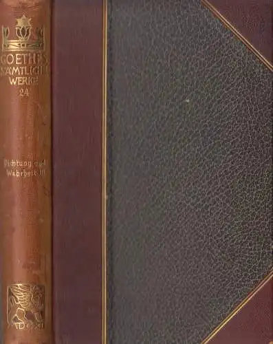 Buch: Goethes Sämtliche Werke Jubiläums-Ausgabe Band 24, Dichtung und Wahrheit 3