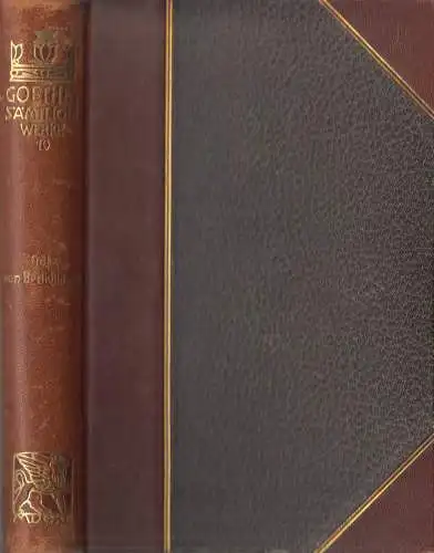 Buch: Goethes Sämtliche Werke Jubiläums-Ausgabe Band 10, Götz von Berlichingen