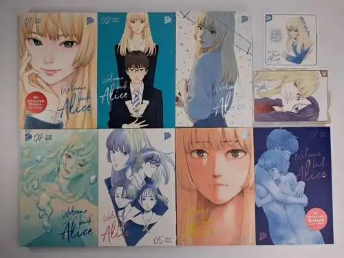 Manga: Welcome Back, Alice 1-7, Shuzo Oshimi, Manga Cult, mit 2 Shikishis