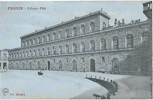 AK Firenze. Palazzo Pitti. ca. 1908, Postkarte. Ca. 1908, gebraucht, gut