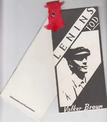 Programmheft: Lenins Tod, Volker Braun, 1988, Henschelverlag, gebraucht, gut