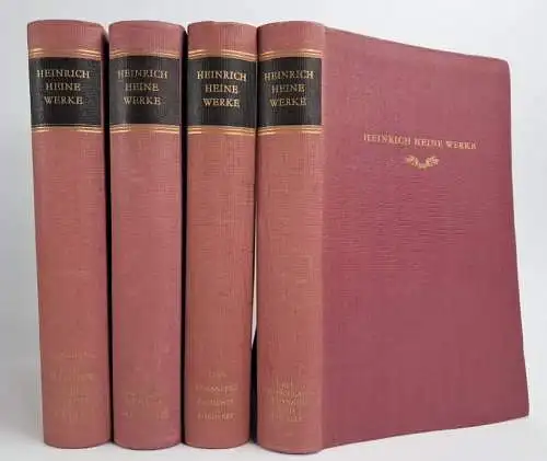 Buch: Heinrich Heine - Werke in vier Bänden, Birkhäuser Klassiker, 4 Bände