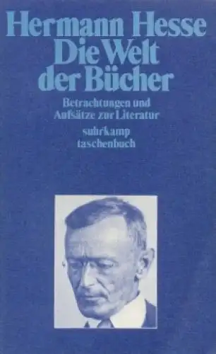Buch: Die Welt der Bücher, Hesse, Hermann. St, 1977, Suhrkamp Verlag