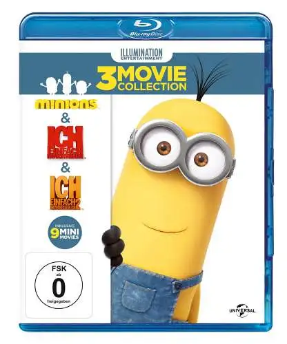 Blu-ray: Minions, 3 Movie Collection, Ich einfach unverbesserlich, Minimovies