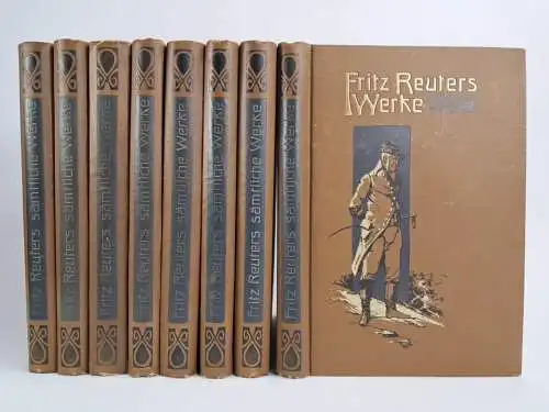 Buch: Fritz Reuter - Sämtliche Werke, Knaur Verlag, 8 Bände, gebraucht, gut