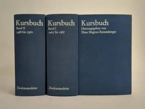 Buch: Kursbuch 1 + 2 , Hans Magnus Enzensberger, Zweitausendeins, 2 Bände