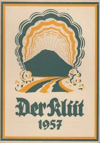 Buch: Der Klüt 1957, Kittel, Hans, 1957, Niemeyer, Heimatkalender, gebraucht gut