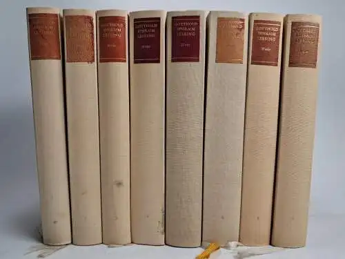 Buch: Gotthold Ephraim Lessing - Werke 1-8, 1970, WBG, 8 Bände, gebraucht, gut