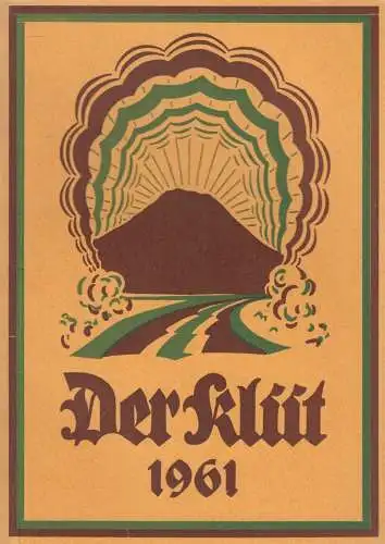 Buch: Der Klüt 1961, Kittel, Hans, 1961, Niemeyer, Heimatkalender, gebraucht gut