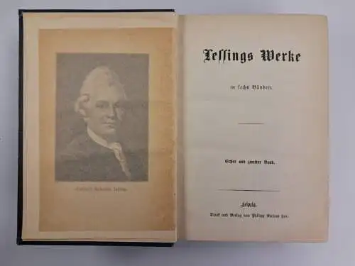 Buch: Gotthold Ephraim Lessing - Werke in sechs Bänden, Reclam, 6 in 3 Bände
