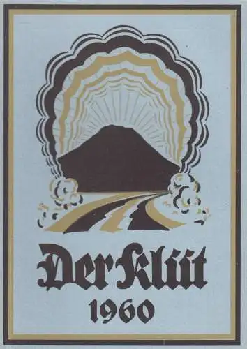 Buch: Der Klüt 1960, Kittel, Hans, 1960, Niemeyer, Heimatkalender, gebraucht gut