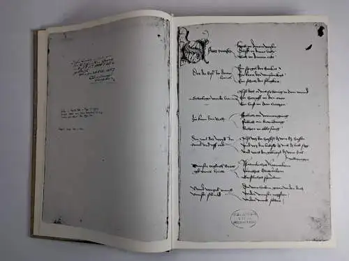 Buch: Die Kolmarer Liederhandschrift, Faksimile, 2 Bände, Alfred Kümmerle, 1976