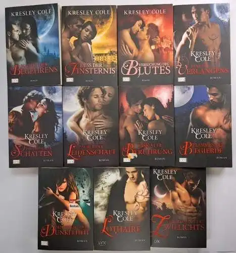11 Bücher Immortals After Dark, Kresley Cole, Vampir, Fantsay, Lyx, 11 Bände