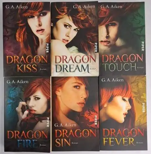 Buch: Dragon Kin 1-6, G. A. Aiken, Piper, Kiss, Dream, Touch, Fire, Sin, Fever