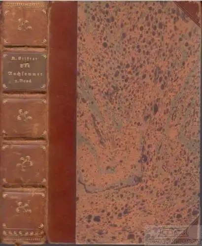 Buch: Der Nachsommer, Stifter, Adalbert. 1919, Verlag Hermann A. Wiechmann