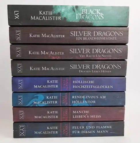 8 Bücher Katie MacAlister, Dragon Love 1-4, Silver Dragons 1-3, Black Dragons 3