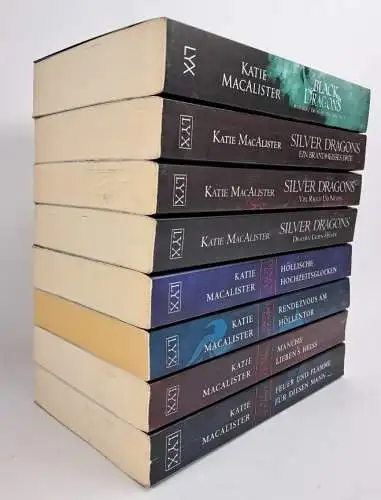 8 Bücher Katie MacAlister, Dragon Love 1-4, Silver Dragons 1-3, Black Dragons 3
