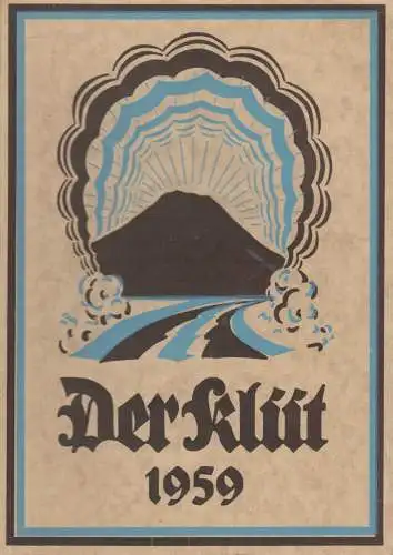 Buch: Der Klüt 1959, Kittel, Hans, 1959, Niemeyer, Heimatkalender, gebraucht gut
