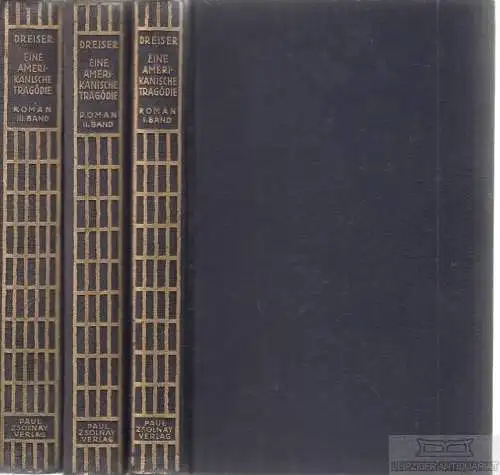 Buch: Eine amerikanische Tragödie, Dreiser, Theodore. 1928, Paul Zsolnay Verlag