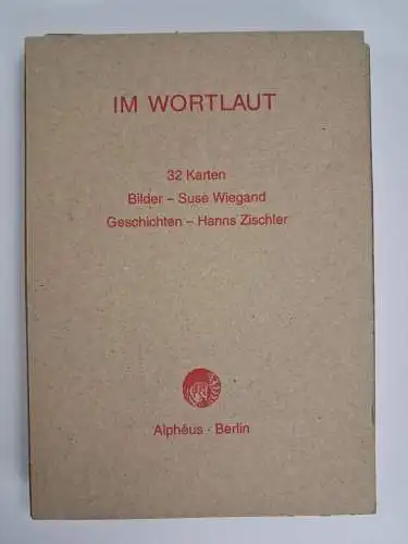 Mappe: Im Wortlaut, 32 Karten (vollständig), Wiegand & Zischler, 1997, Alpheus