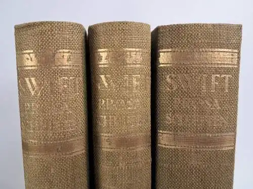 Buch: Prosaschriften 1-3, Jonathan Swift, Erich Reiss Verlag, 3 Bände
