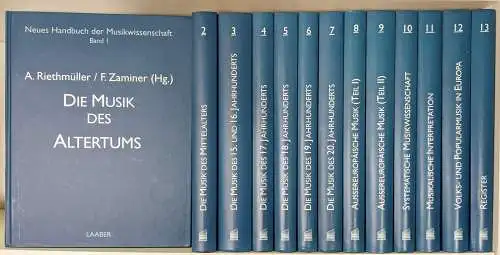 Buch: Neues Handbuch der Musikwissenschaften 1-13, 1996/97, Laaber, 13 Bände