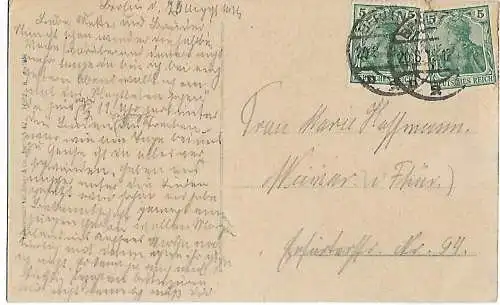 AK Berlin. Denkmal Kaiser Wilhelm I.. ca. 1919, Postkarte. Serien Nr, ca. 1919
