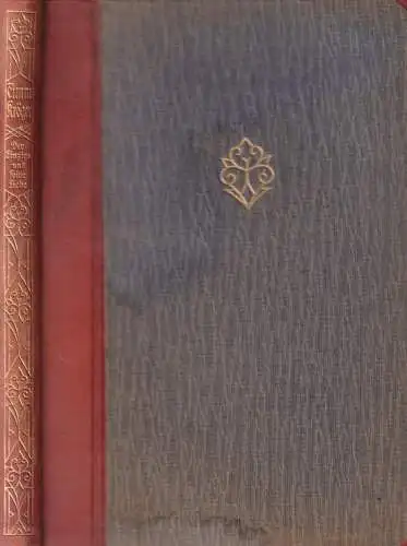Buch: Der Einzige und seine Liebe, Kröger, Timm, 1924, Georg Westermann Verlag