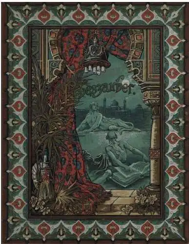 Buch: Liebeszauber, Heyse, Paul. Ca. 1890, Franz Hanfstaengl Kunstverlag AG