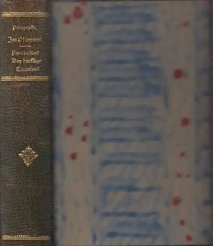 Buch: (1) Im Pfarramt  / (2) der bucklige Taquinet. J. N. Potapenko / P. de Kock