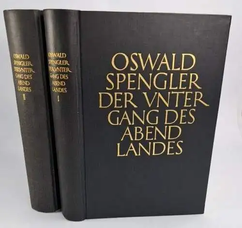 Buch: Der Untergang des Abendlandes, Spengler, Oswald. 2 Bände, 1927