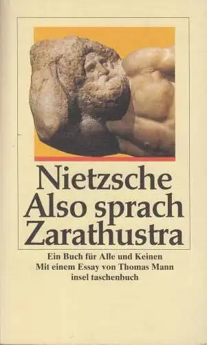 Buch: Also sprach Zarathustra, Nietzsche, Friedrich. Insel Taschenbuch, 2003