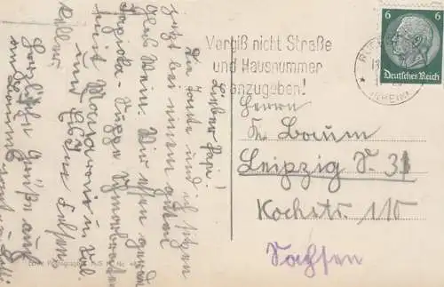 AK Nationaldenkmal auf dem Niederwald, Postkarte. Fotokarte, gebraucht, gut
