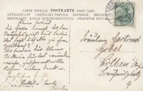 AK Glückliches Neujahr!, Postkarte. Neujahrskarte, 1909, gebraucht, gut
