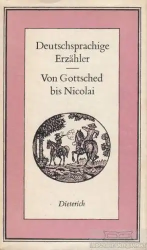 Sammlung Dieterich 372, Deutschsprachige Erzähler Band 3, Schubert, Werner. 1979