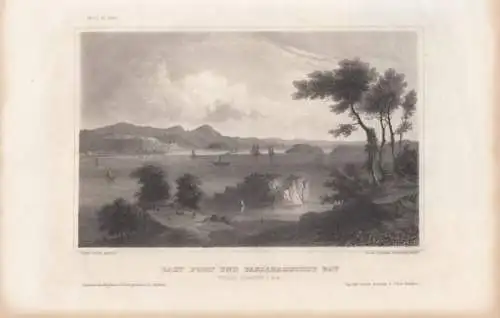 East Port und Passamaquoddy Bay. aus Meyers Universum, Stahlstich. Kunstgrafik