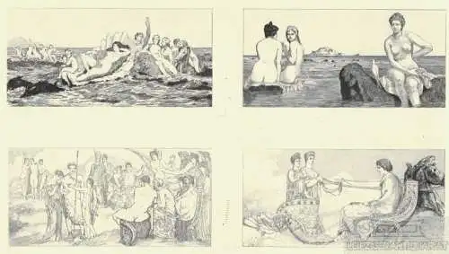 Radierung: Amor und Psyche. Blatt 19, Klinger, Max. Kunstgrafik, 1880