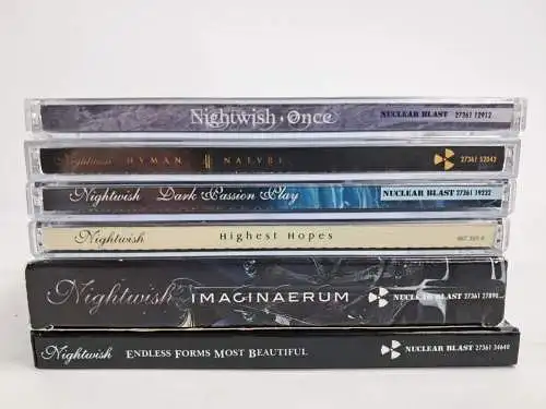 7 CDs Nightwish: Once, Highest Hopes, Imaginaerum, Human Nature, Dark Passion...