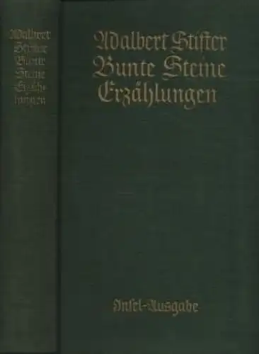 Buch: Bunte Steine, Stifter, Adalbert. 1942, Insel Verlag, Erzählungen