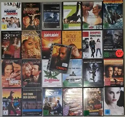 50 DVDs Sammlung / Konvolut / Paket Komödie, Drama, Action, Blockbuster
