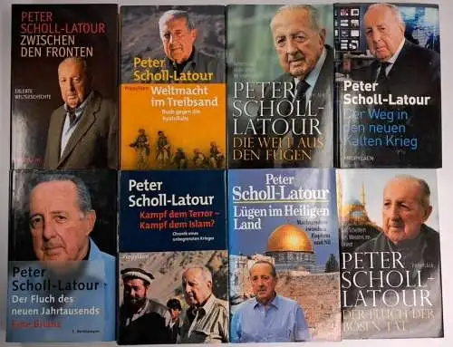 8 Bücher Peter Scholl-Latour: Fronten, Kalter Krieg, Terror, Islam, Fluch ...