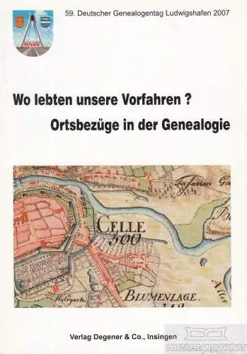 Buch: 59. Deutscher Genealogentag, Henning, Eckart u.a. 2008