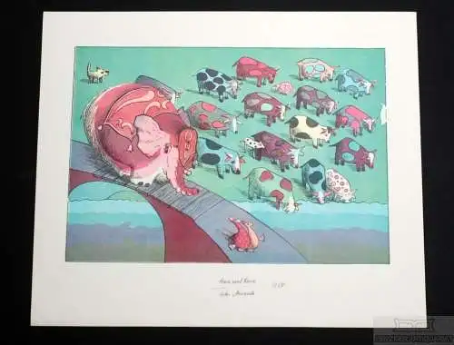 Lithographie: Hans und Franz, Alexander, Kerstin. Kunstgrafik, gebraucht, gut