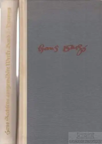 Buch: Hans Sachsens ausgewählte Werke, Sachs, Hans. 2 Bände, 1961, Insel Verlag