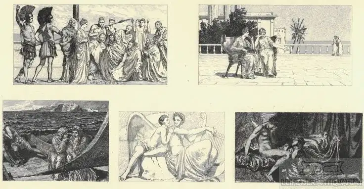Radierung: Amor und Psyche. Blatt 16, Klinger, Max. Kunstgrafik, 1880 0