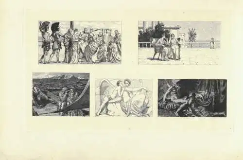 Radierung: Amor und Psyche. Blatt 16, Klinger, Max. Kunstgrafik, 1880