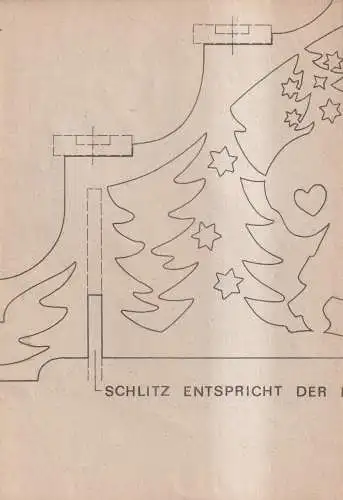 Heft mit Schnittbogen: Schwibbogen, Laubsägearbeiten, Verlag für die Frau, 1983