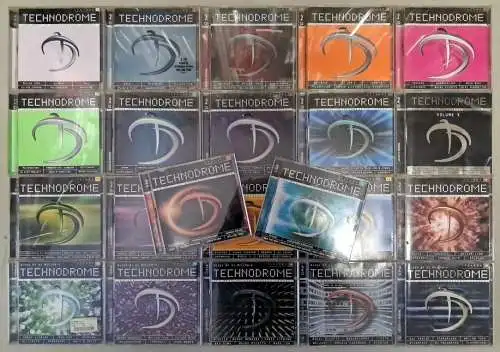 22 Doppel-CDs: Technodrome Vol. 1-22, Techno, Hard Trance, Electronic