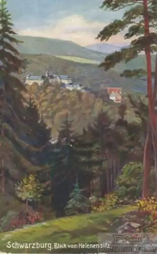AK Schwarzburg. Blick vom Helenensitz. ca. 1912, Postkarte. Serien Nr, ca. 1912